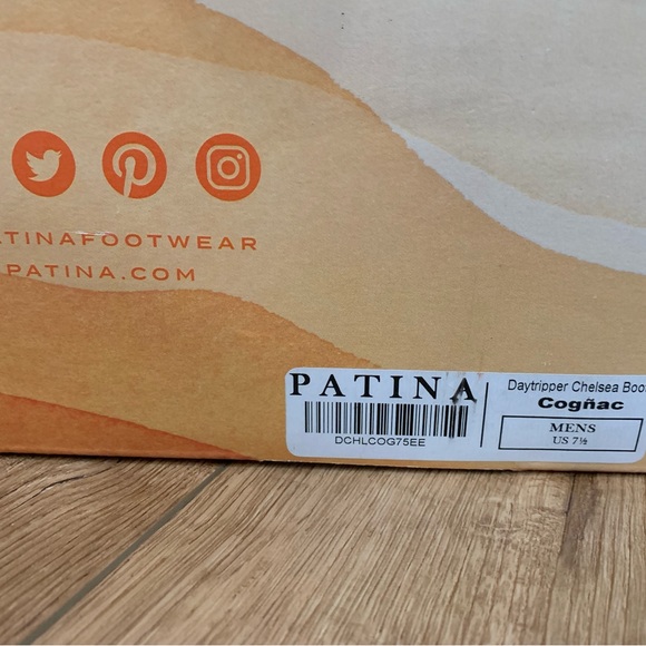 Patina daytripper chelsea boots leather men’s 7.5 cognac - Picture 9 of 11